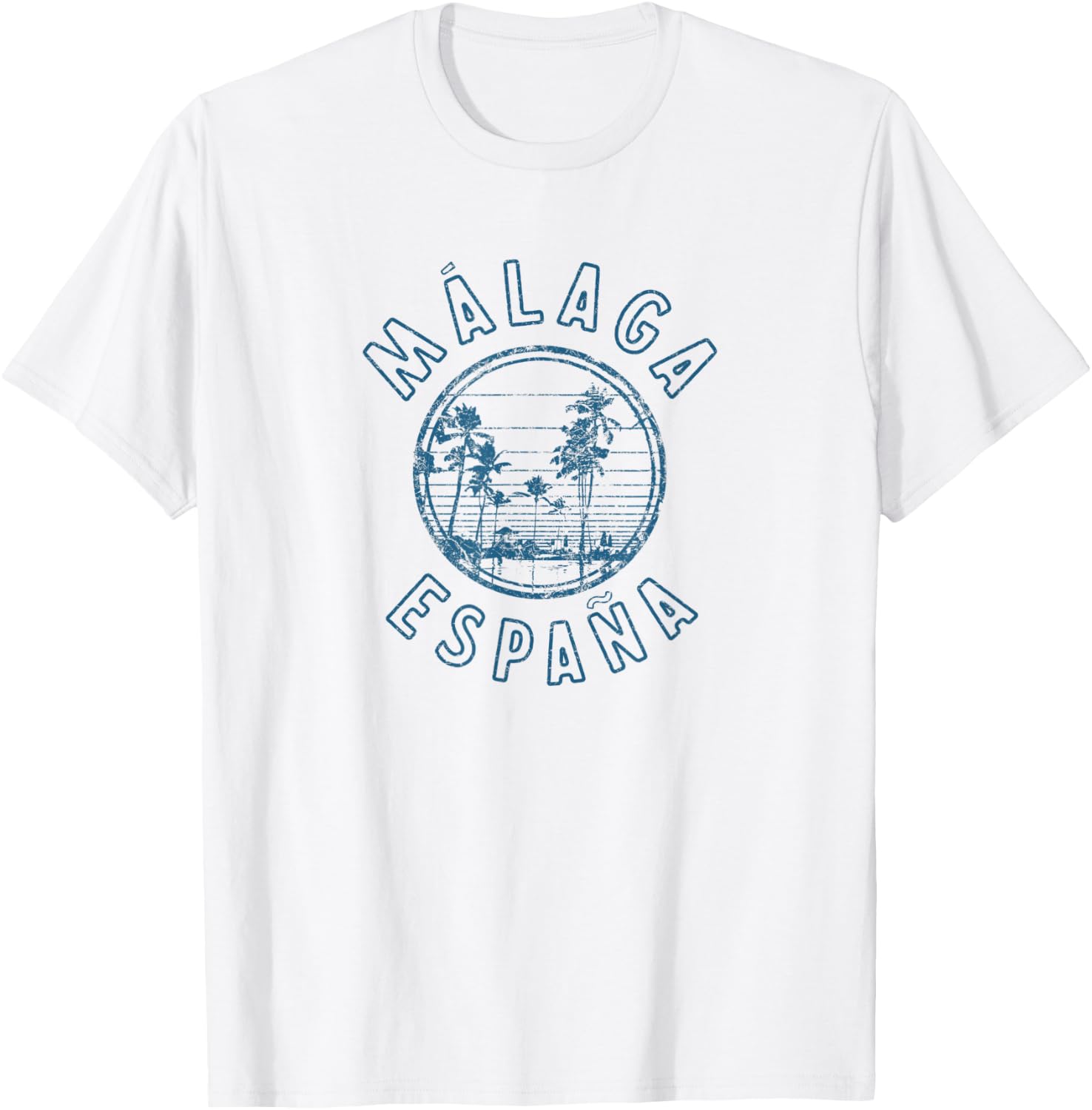 Spain Malaga Retro Vintage T-Shirt - T-Shirt | White