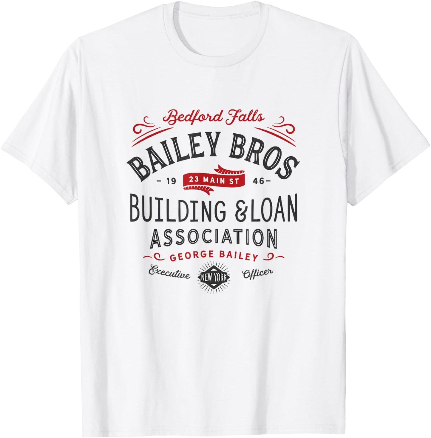 Christmas, Bailey Brothers Building & Loan. Holiday Classic T-Shirt - T-Shirt | White