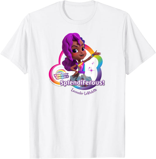 Rainbow Rangers Lavender LaViolette "Splendiferous!" T-Shirt - T-Shirt | White