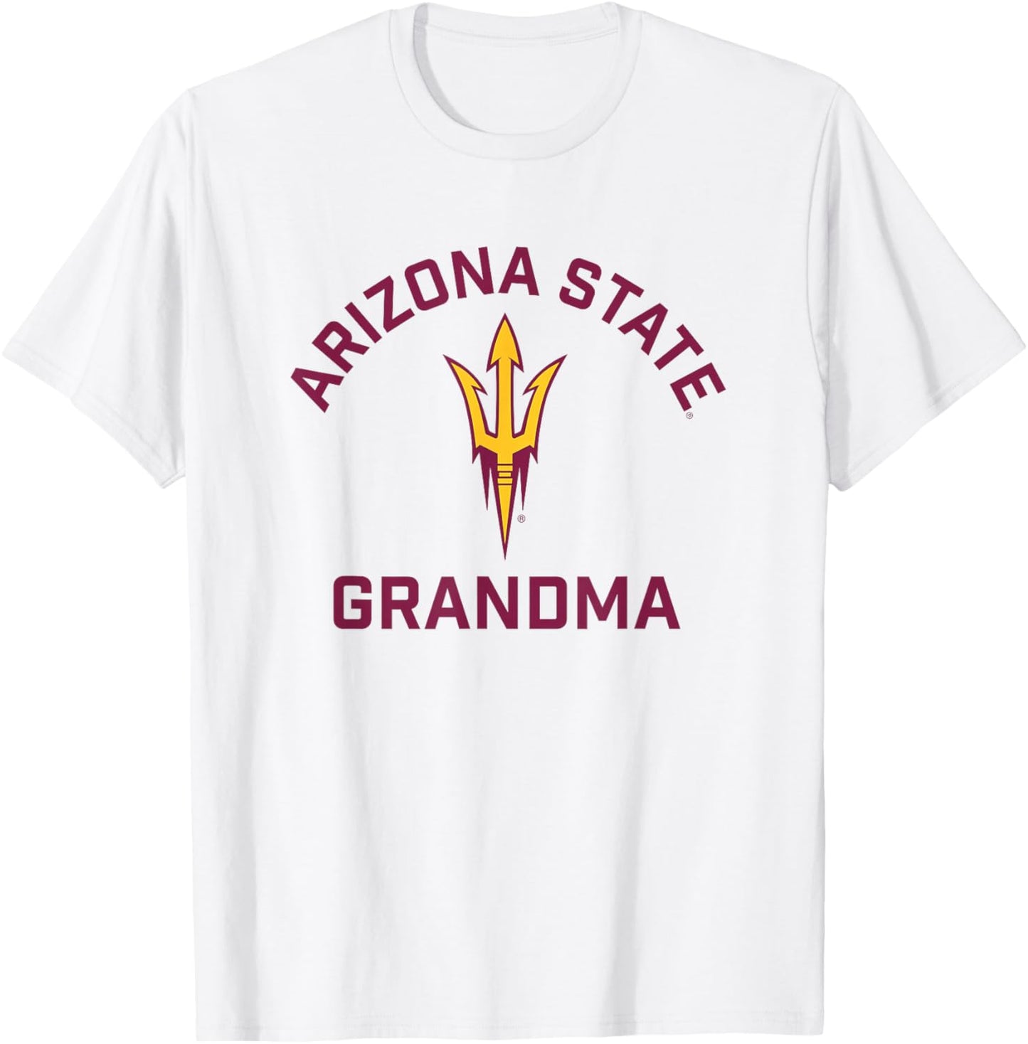 Arizona State University Sun Devils Arched Grandma T-Shirt - T-Shirt | White
