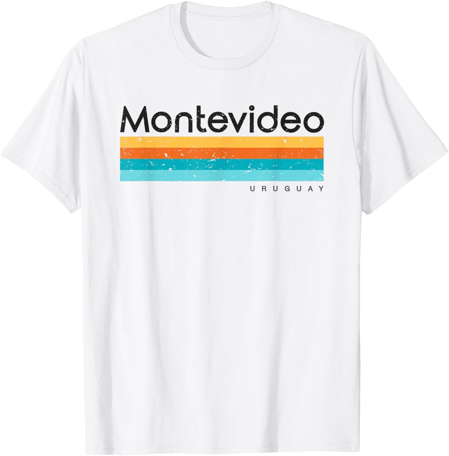 Vintage Montevideo Uruguay Retro Design T-Shirt - T-Shirt | White