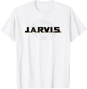 Marvel Tony Stark J.A.R.V.I.S. Logo T-Shirt - T-Shirt | White