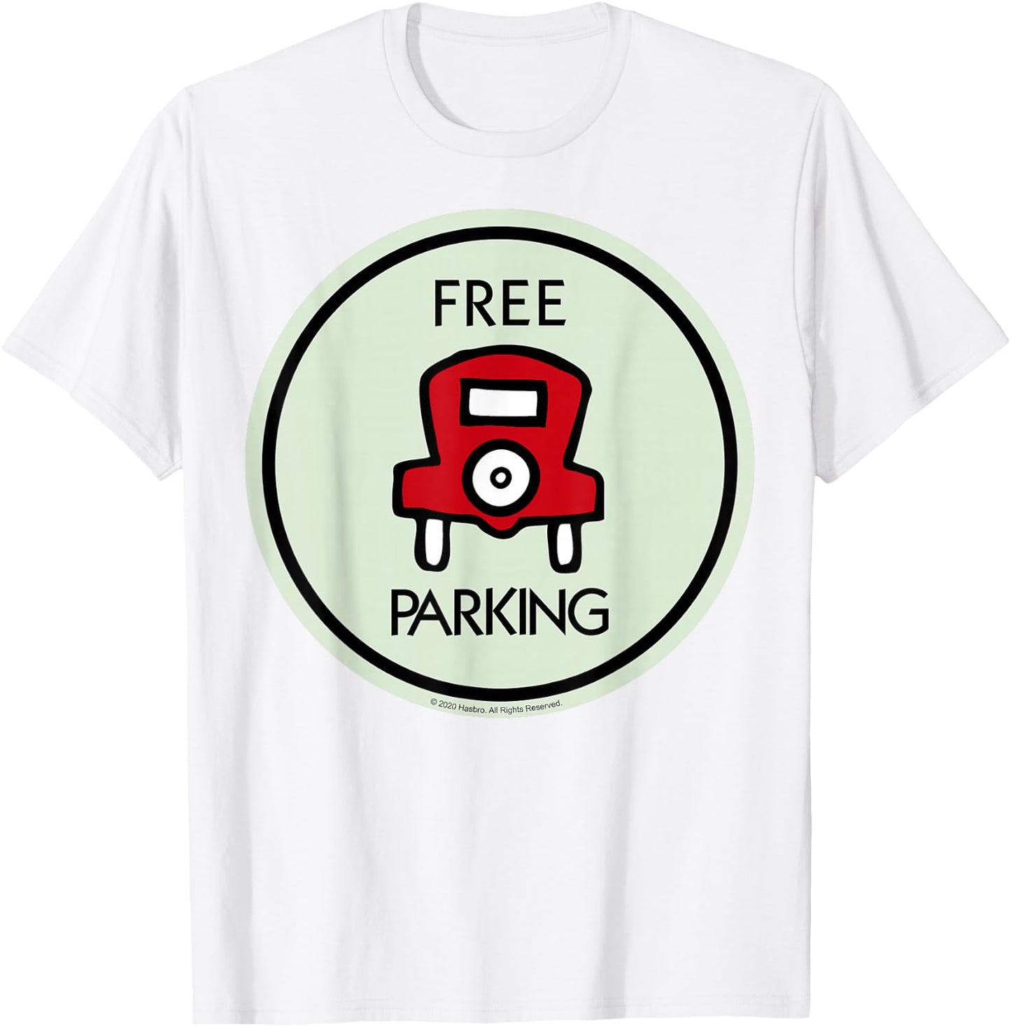 Monopoly Free Parking Game Board Vintage Logo T-Shirt - T-Shirt | White