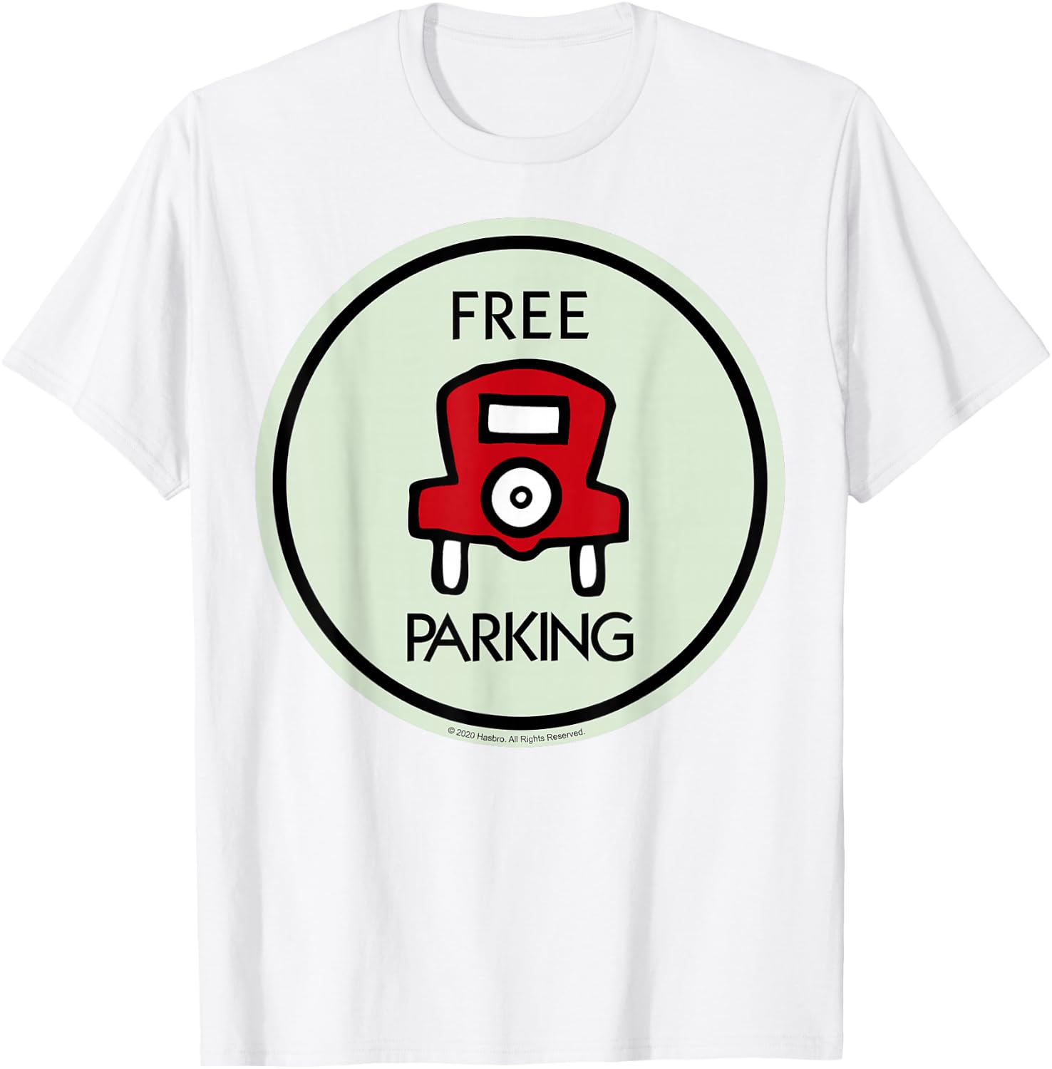 Monopoly Free Parking Game Board Vintage Logo T-Shirt - T-Shirt | White