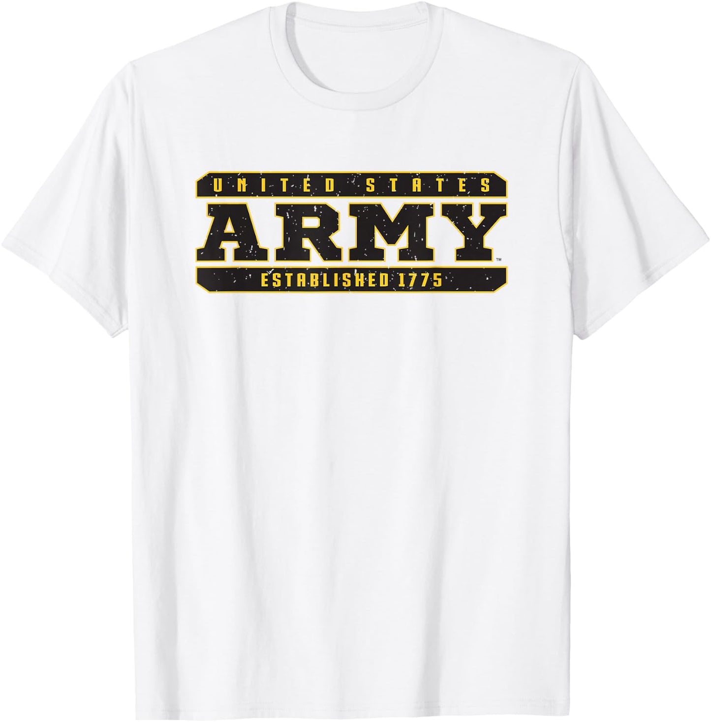 Military Army United States Established 1775 T-Shirt - T-Shirt | White