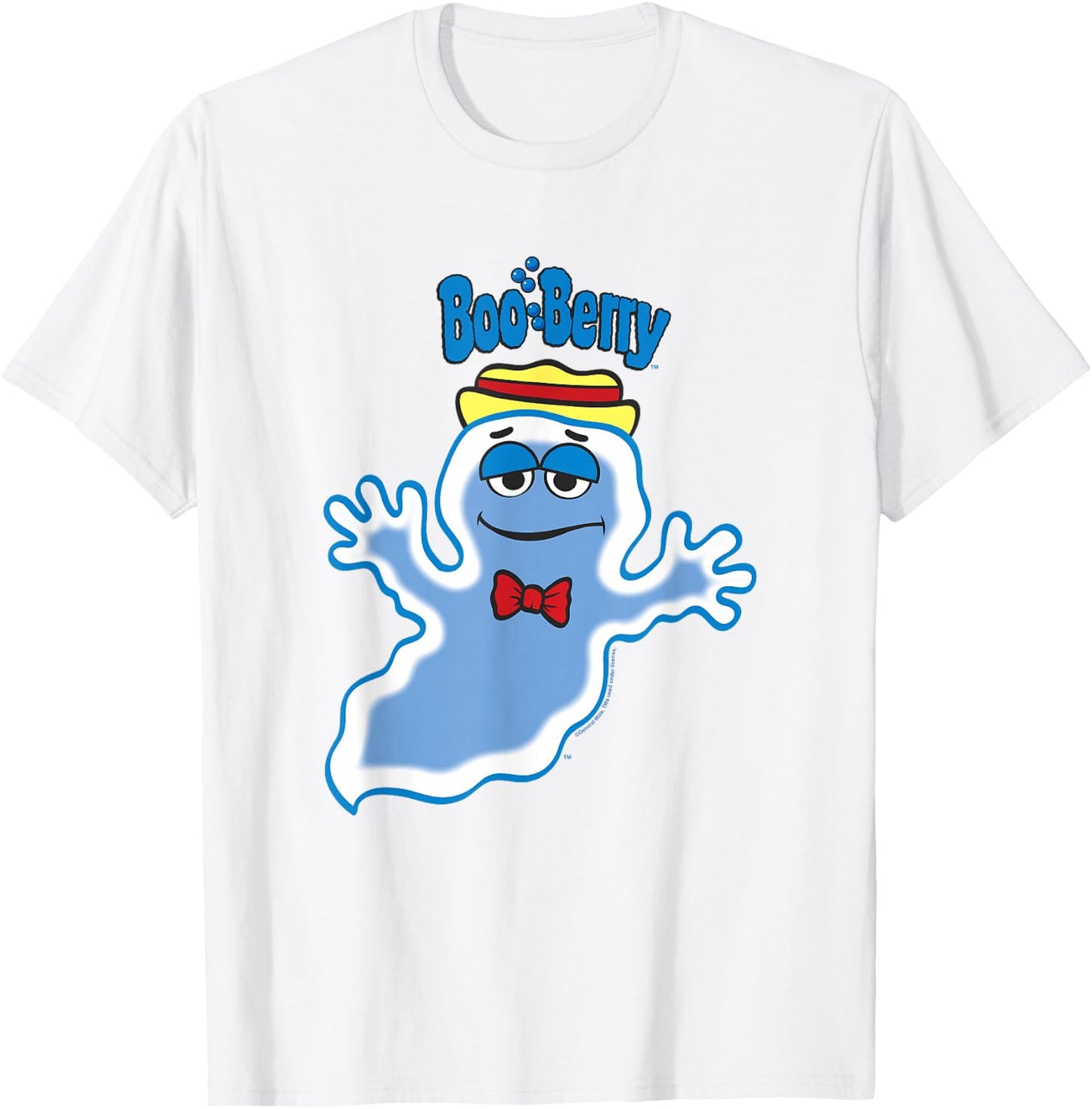 Boo Berry Iconic Blue Ghost Vintage Big Chest Portrait T-Shirt - T-Shirt | White
