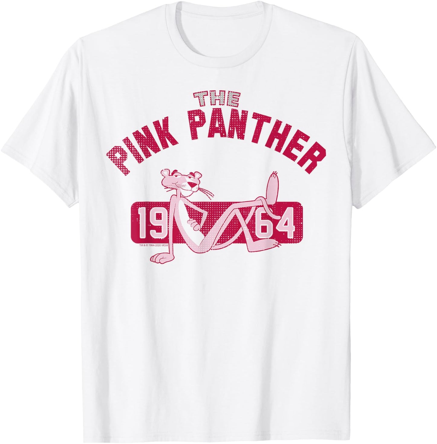 The Pink Panther 1964 Collegiate T-Shirt - T-Shirt | White
