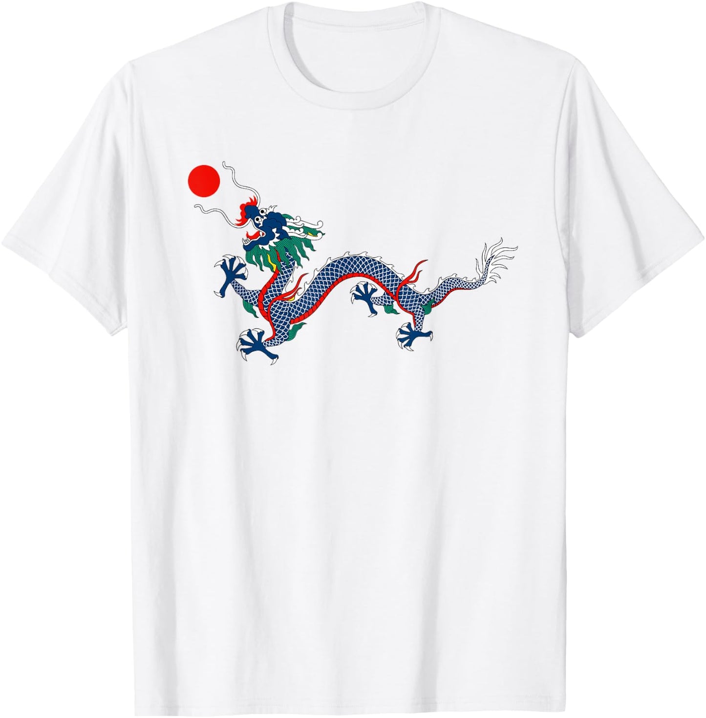 China Flag Imperial Yellow Dragon Flag Qing Dynasty T-Shirt - T-Shirt | White