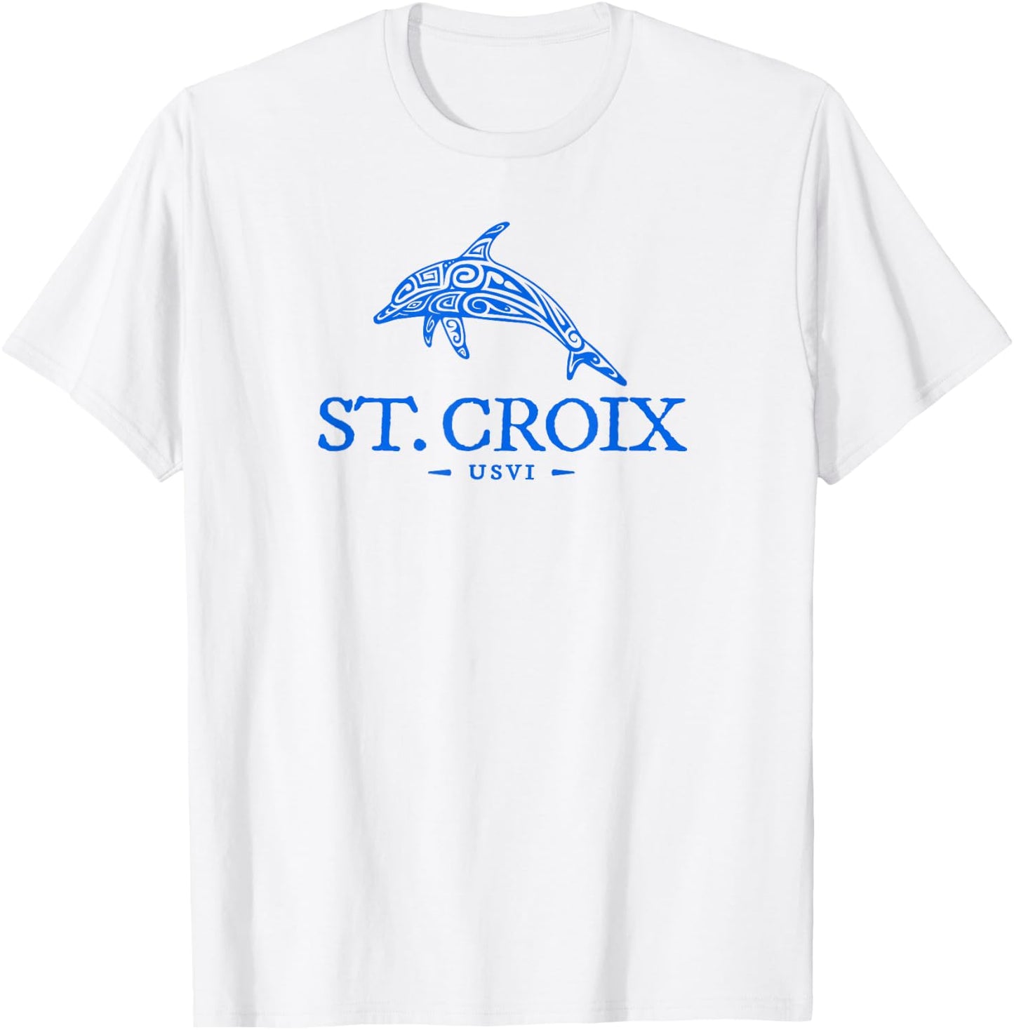 St Croix Dolphin Boys Girls Toddler Cruise Vacation Souvenir T-Shirt - T-Shirt | White
