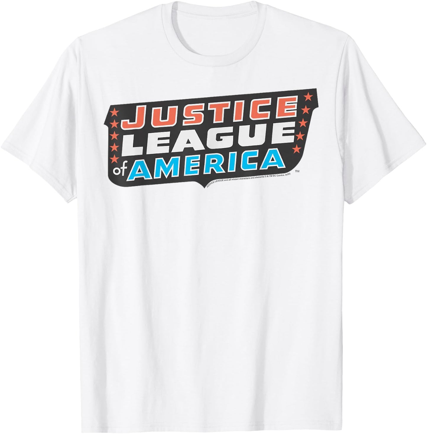 DC Comics Justice League of America Logo T-Shirt - T-Shirt | White