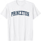 Princeton New Jersey NJ Vintage Sports Design Navy Design T-Shirt - T-Shirt | White