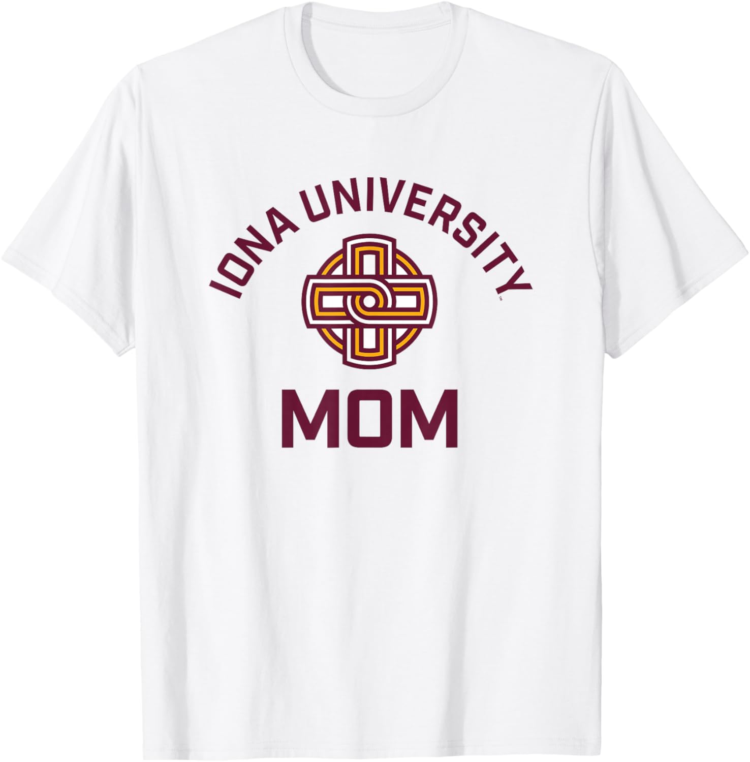 Iona University Gaels Arched Mom T-Shirt - T-Shirt | White