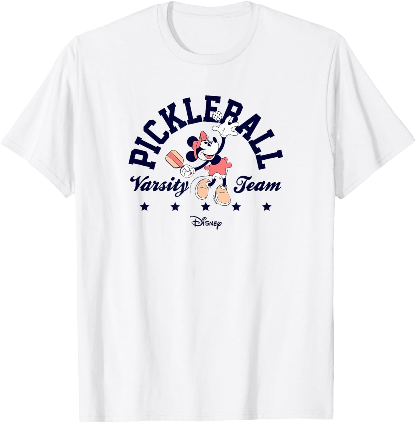 Minnie Mouse - Pickleball Serve Varsity Team T-Shirt - T-Shirt | White