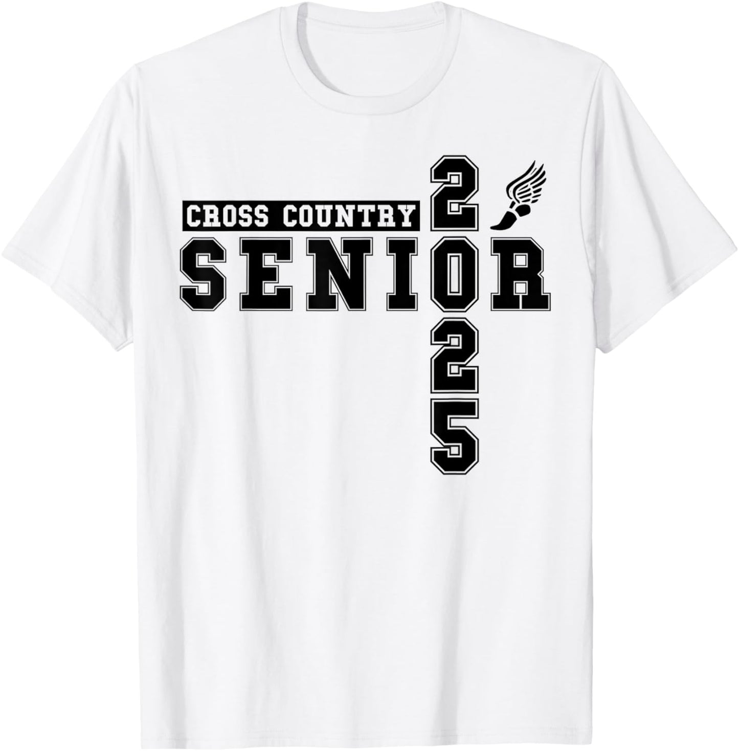 Cross Country Senior Night Senior 2025 Graduation Party 38 T-Shirt - T-Shirt | White