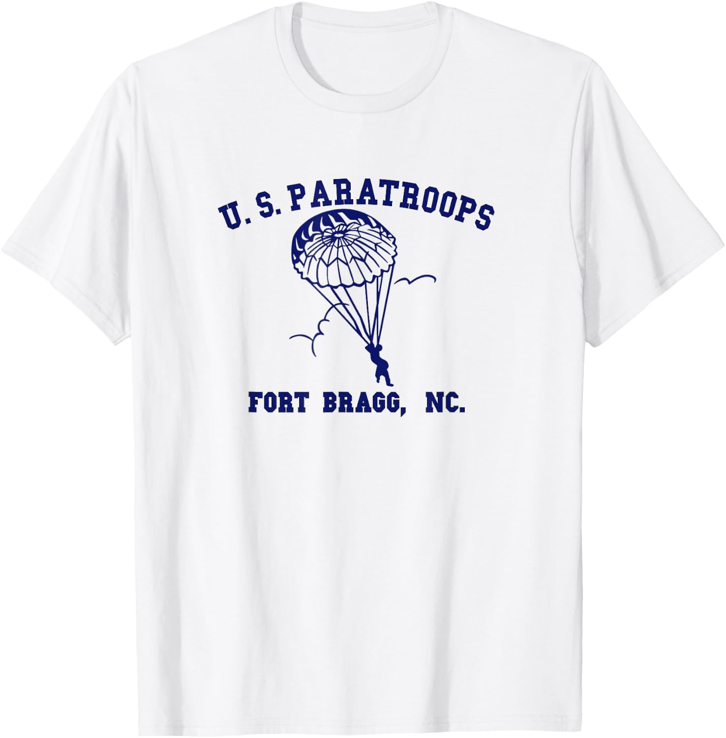 US Paratrooper Fort Bragg NC WW2 T-Shirt - T-Shirt | White
