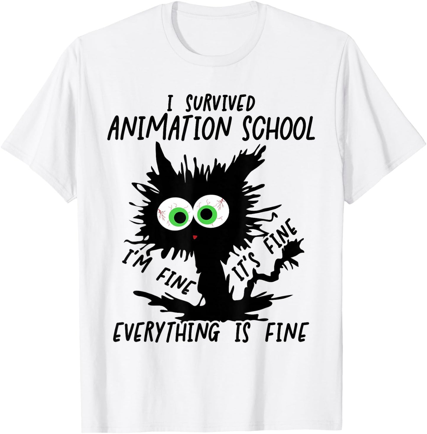 I Survived Animation School Graduation 2026 T-Shirt - T-Shirt | White