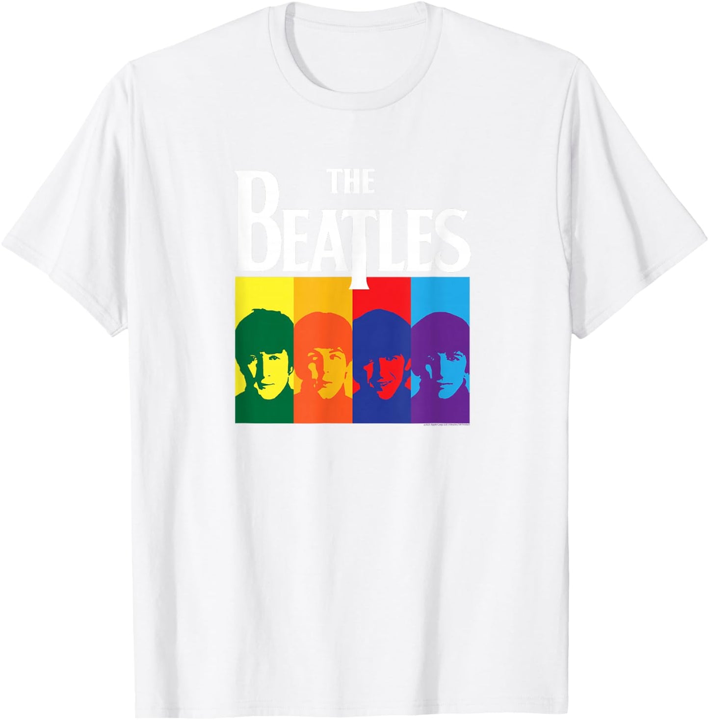 The Beatles - Yellow Submarine Album Colorblock T-Shirt - T-Shirt | White