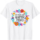 Be Your Own Superhero, Floral Folkart Mindset Quote, Hero T-Shirt - T-Shirt | White