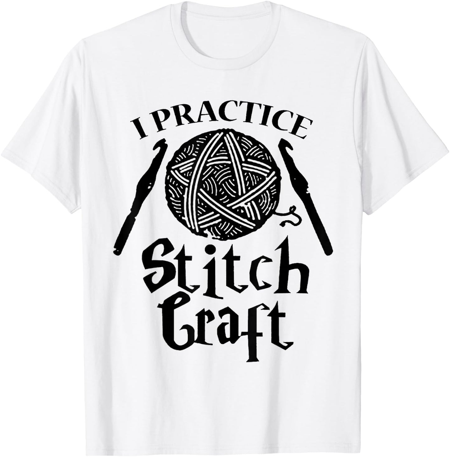 Crochet Stitch Craft T-Shirt - T-Shirt | White