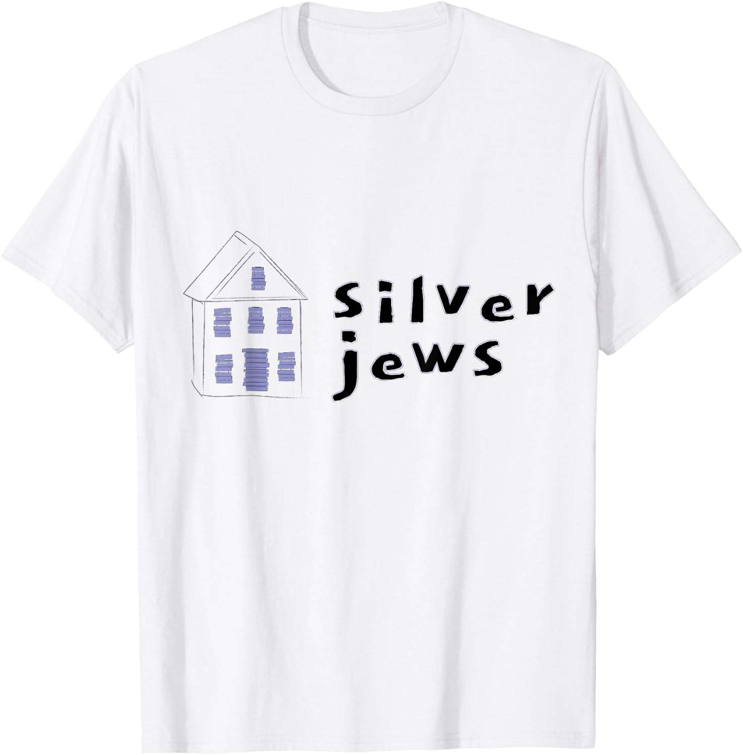 Silver Jew Boarded Up House T-Shirt - T-Shirt | White