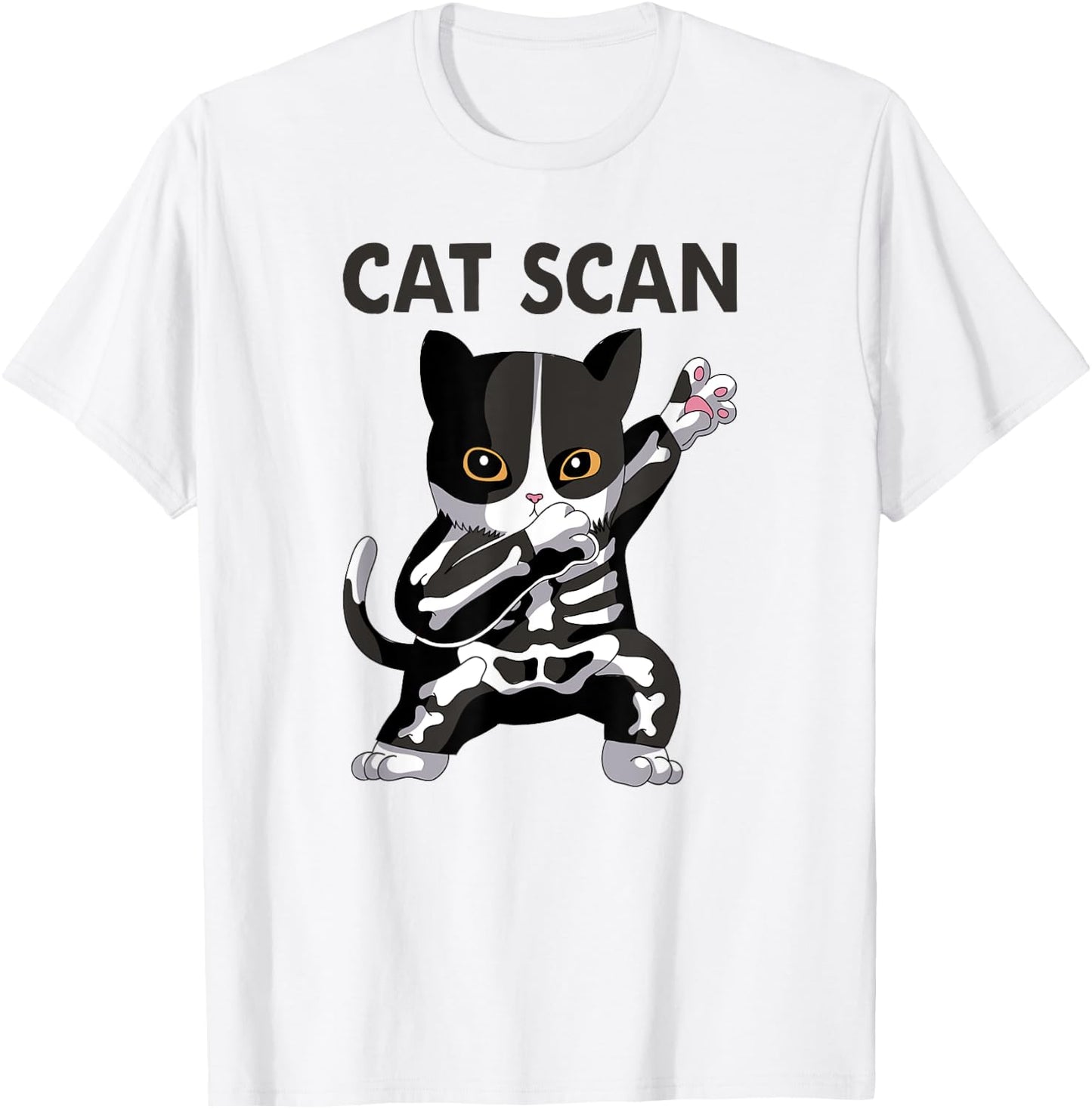Cat Scan CT Scan Funny Cat X-Ray Pun Meme Rad Tech Women T-Shirt - T-Shirt | White