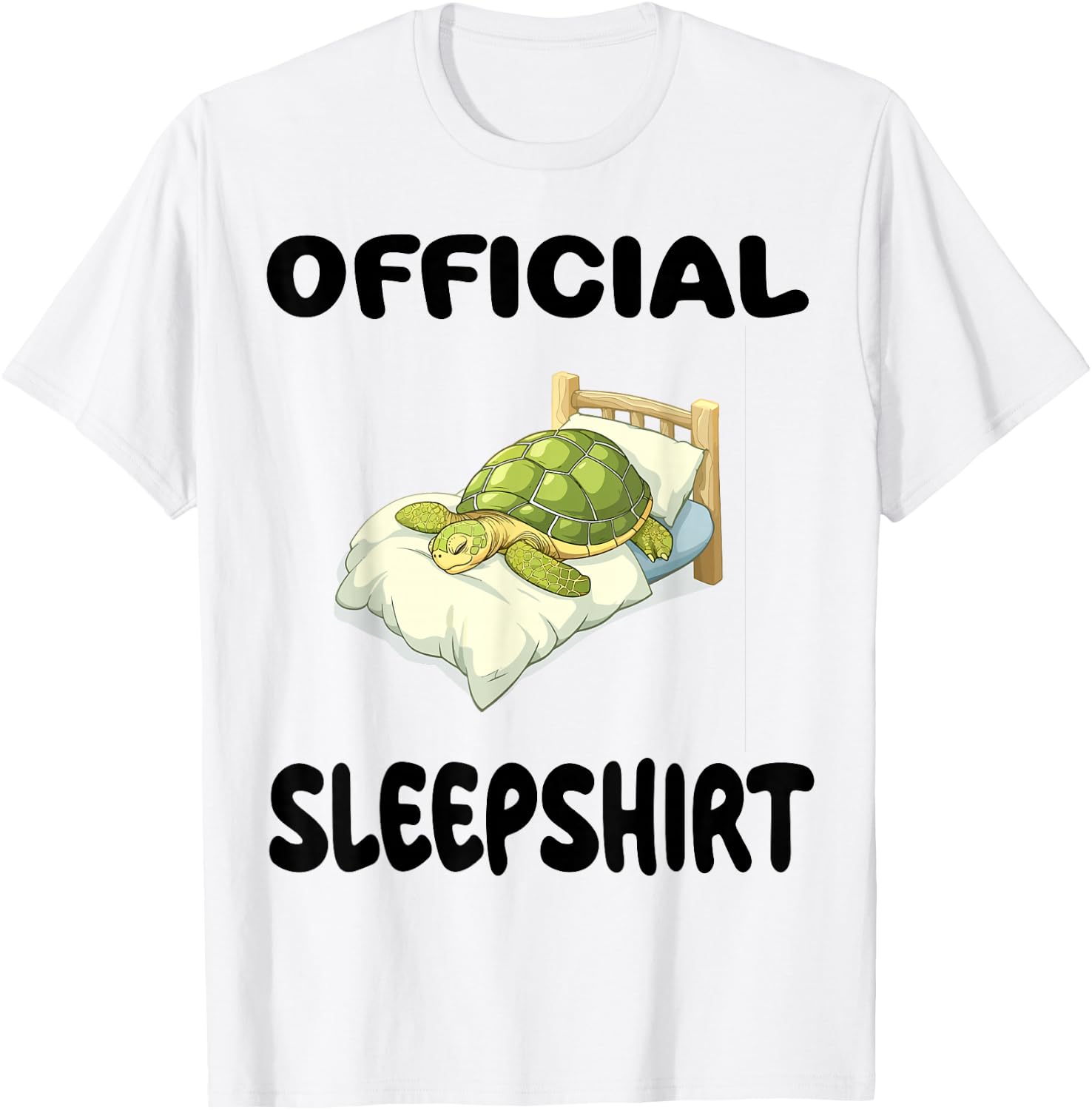 Turtle Official Sleepshirt Pajamas Nightgown T-Shirt - T-Shirt | White