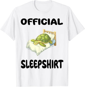 Turtle Official Sleepshirt Pajamas Nightgown T-Shirt - T-Shirt | White