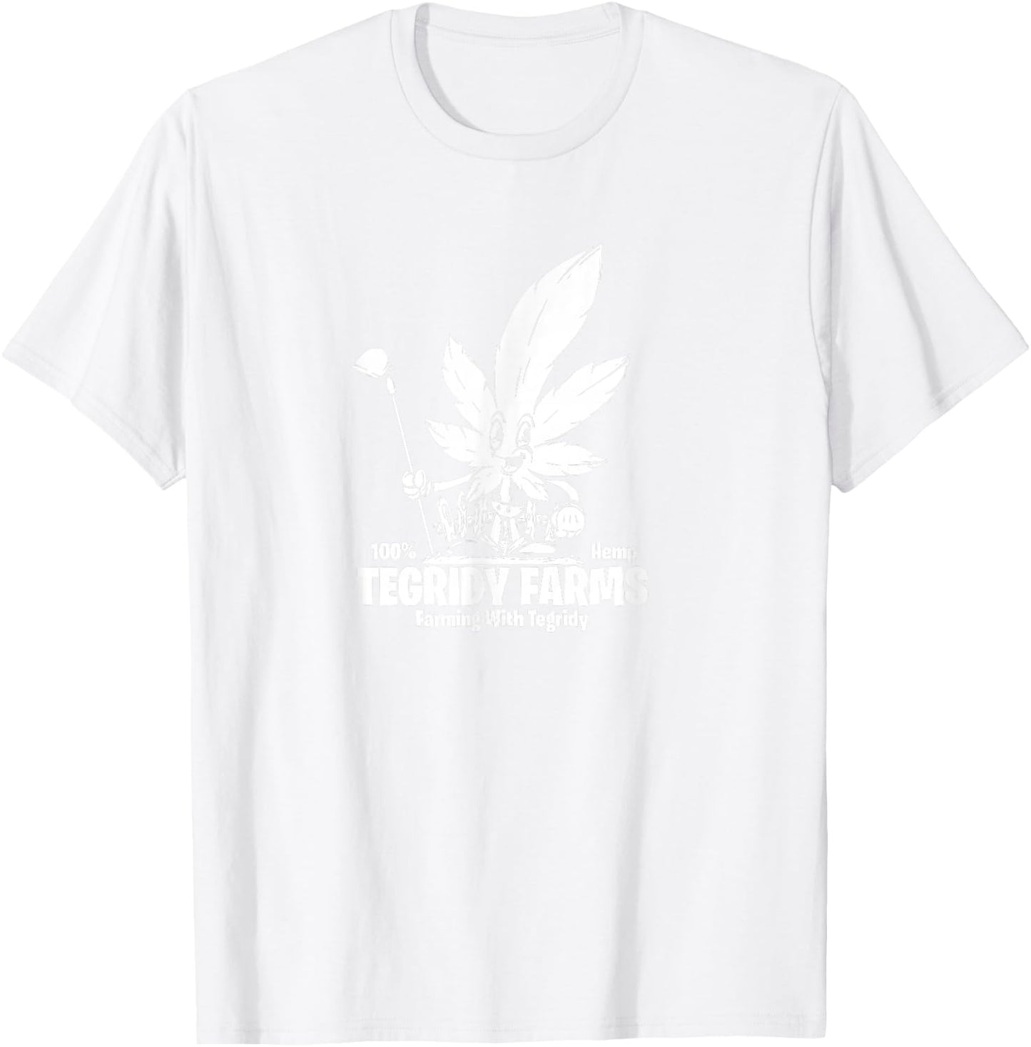 Tegridy Farming Shirt Funny Weed Smoking T-Shirt - T-Shirt | White