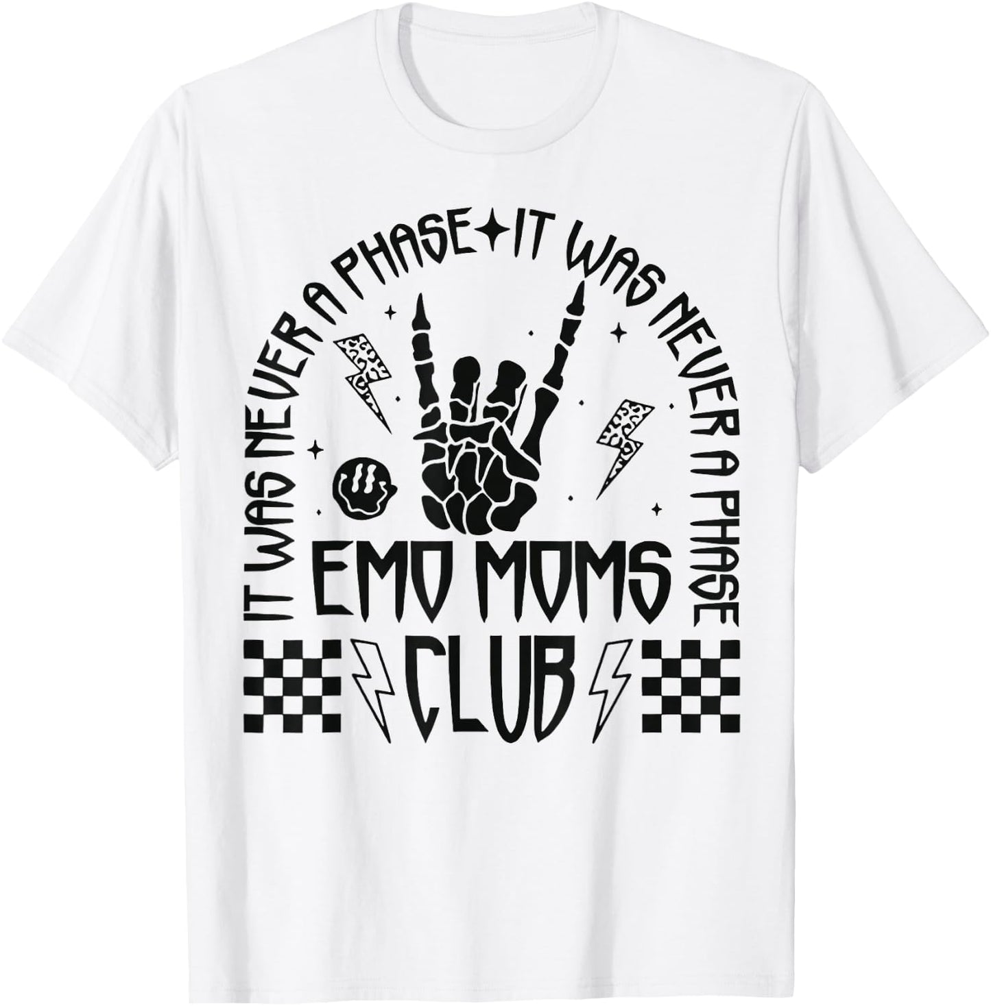 Emo Mom Club It Was Never A Phase T-Shirt - T-Shirt | White