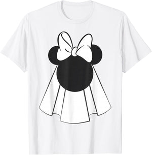 Disney Mickey and Friends Minnie Mouse Bride T-Shirt - T-Shirt | White