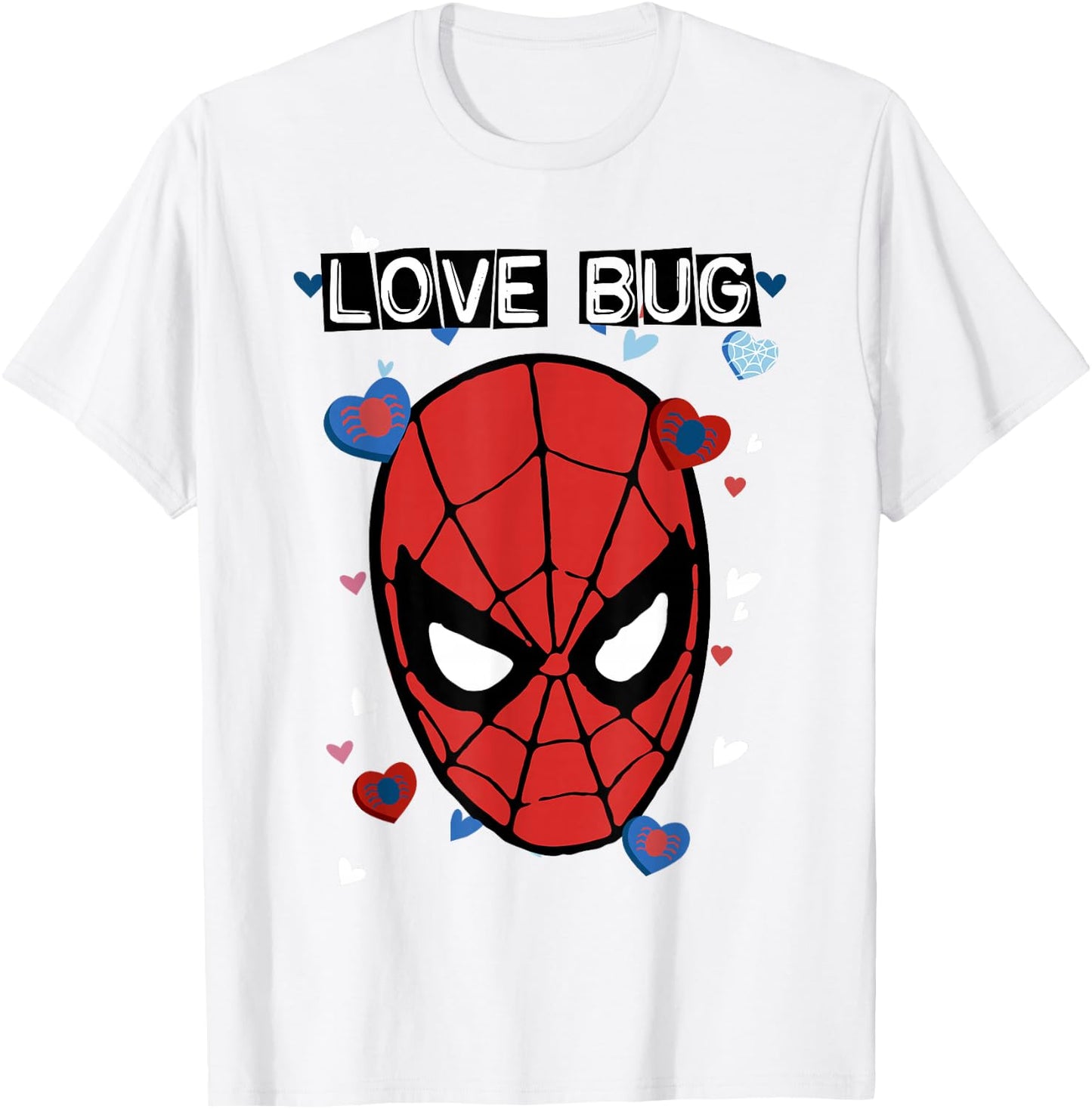 Marvel Valentine's Day Spider-Man Love Bug Portrait Small T-Shirt - T-Shirt | White