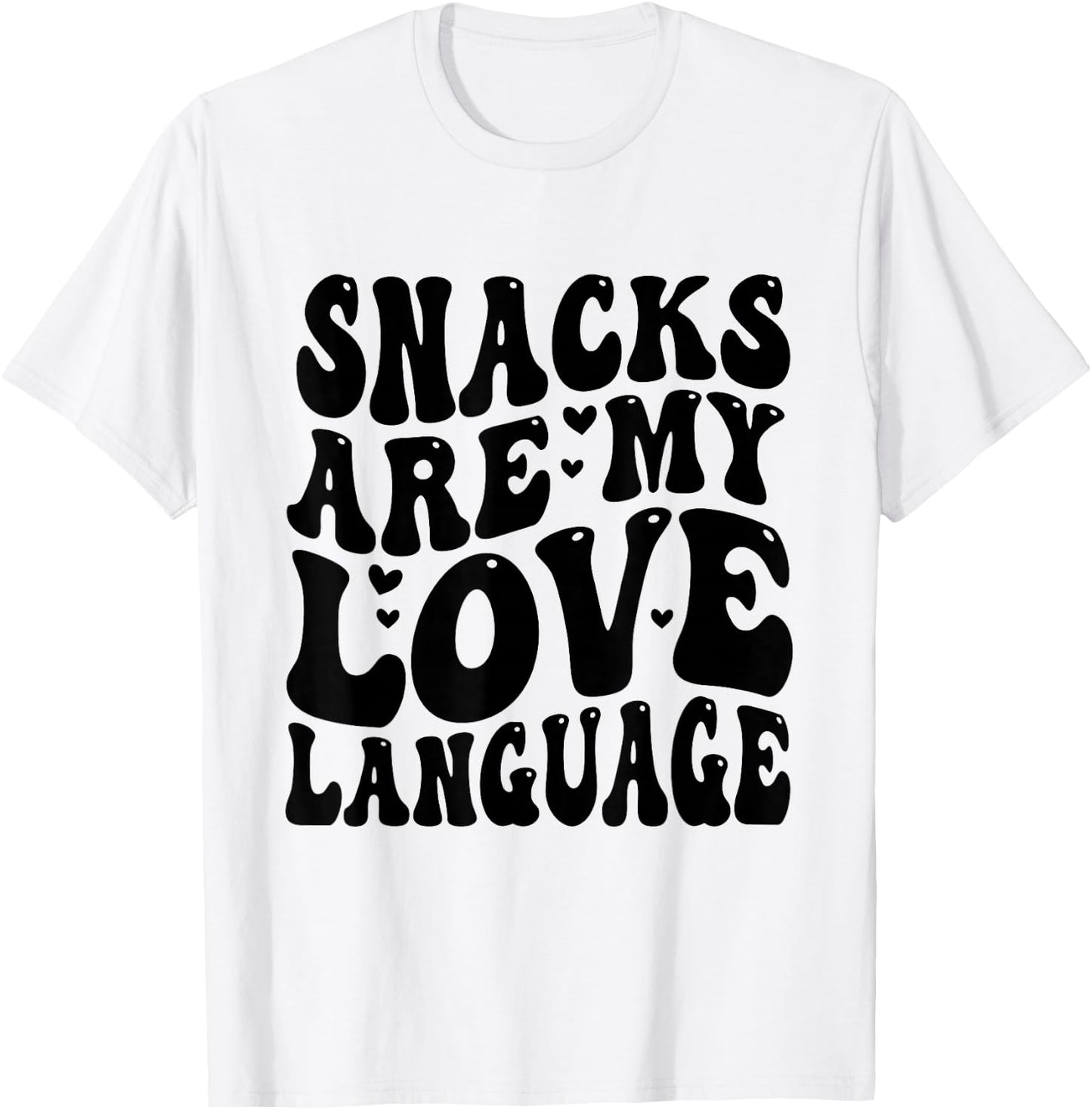 Snacks Are My Love Language Valentine Day Kids Boys T-Shirt - T-Shirt | White