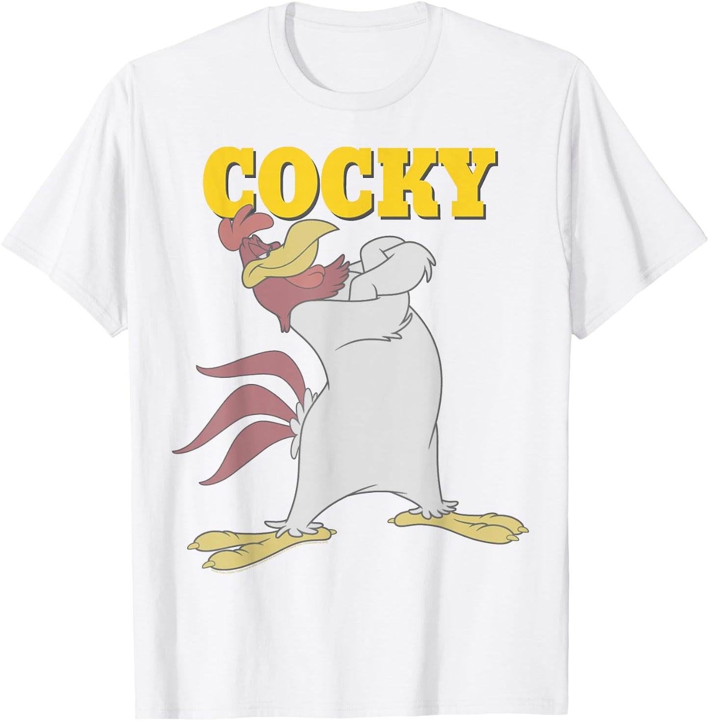 Looney Tunes Foghorn Leghorn Cocky Portrait Small T-Shirt - T-Shirt | White