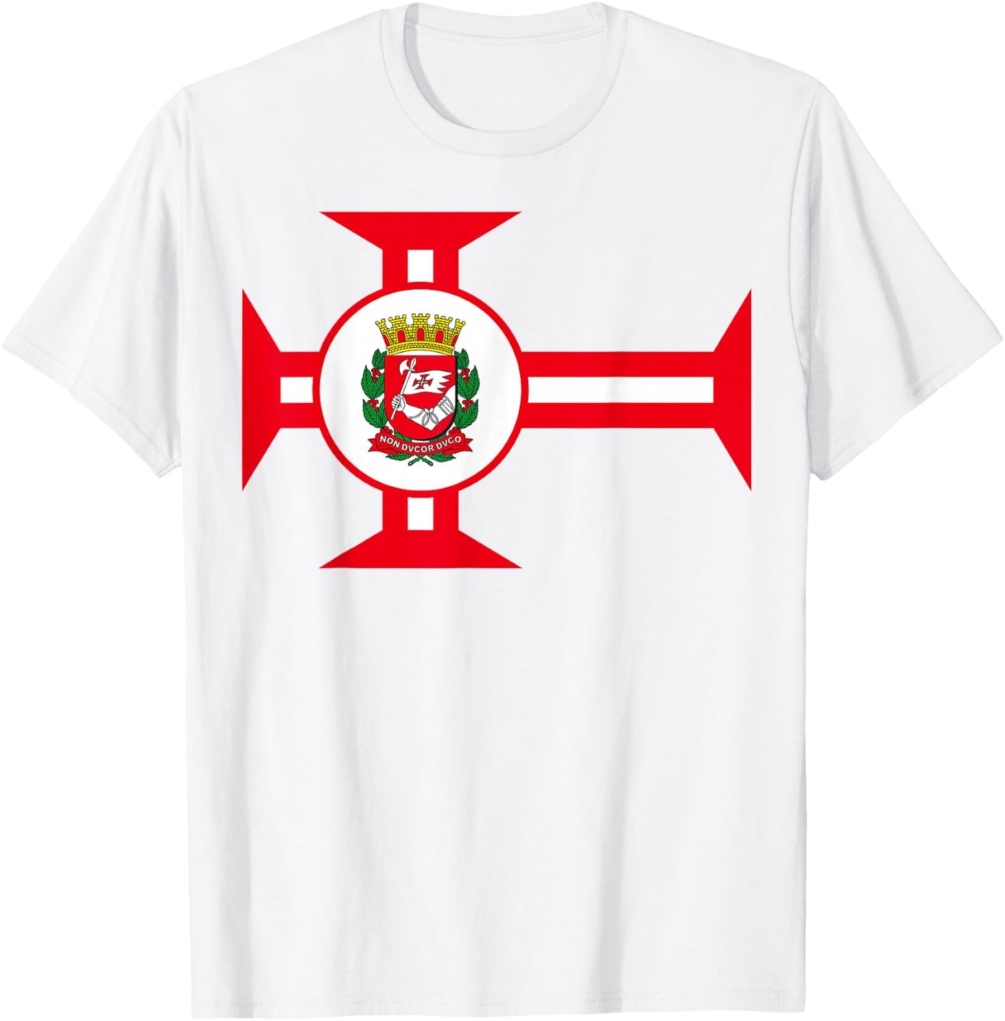 Sao Paulo Brazil Flag Banner T-Shirt - T-Shirt | White