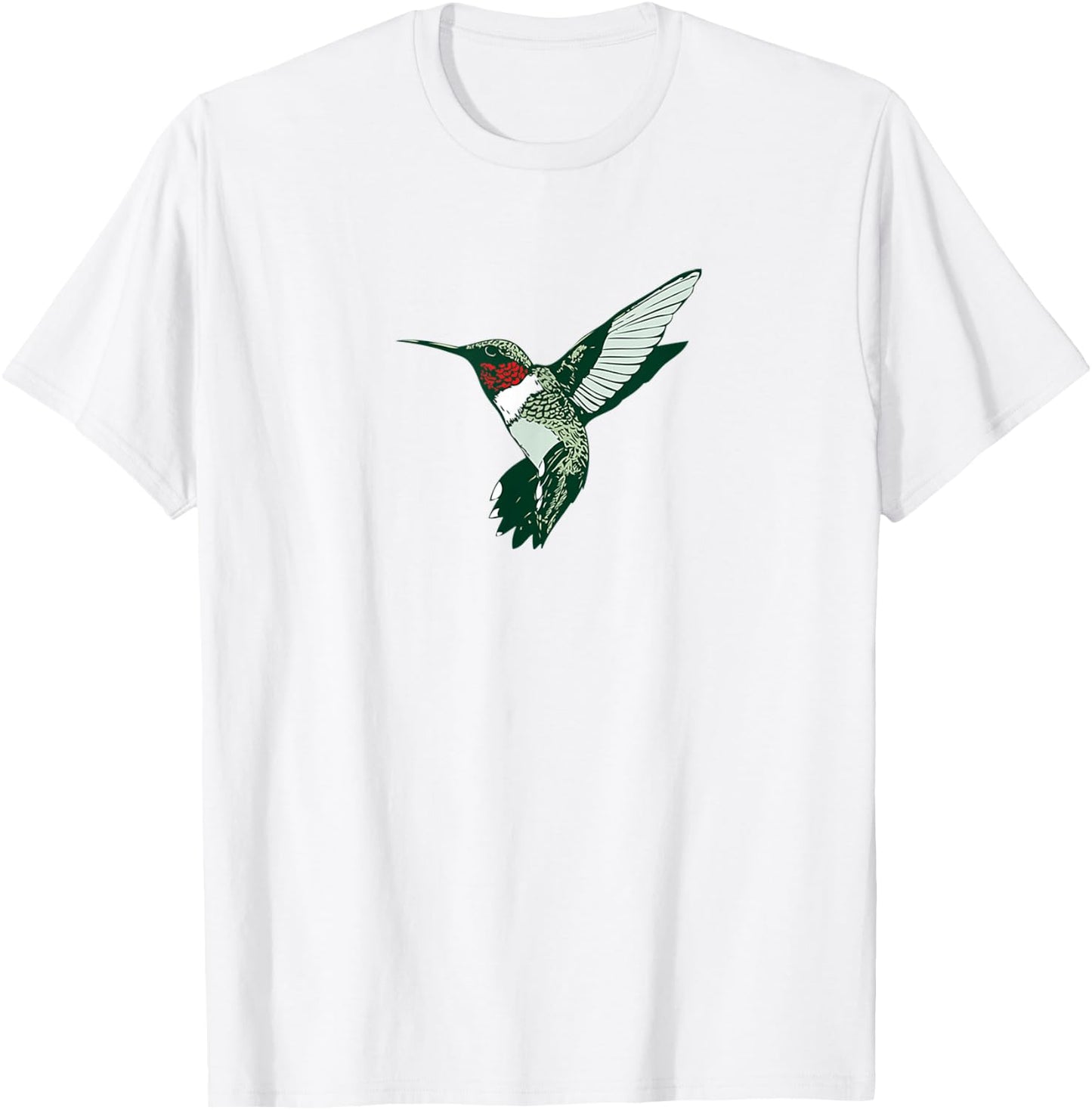 Cool Migrating Birds Ruby-throated Hummingbird T-Shirt - T-Shirt | White