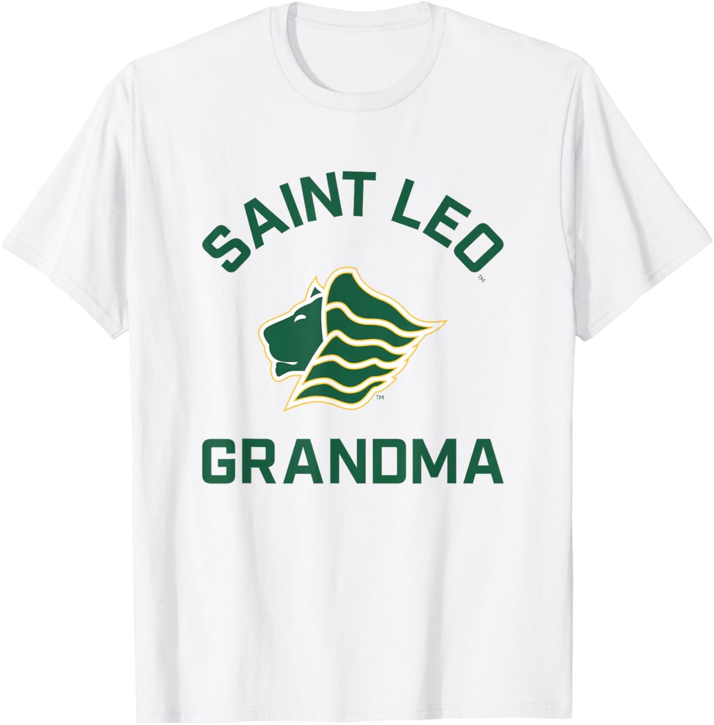 Saint Leo University Lions Arched Grandma T-Shirt - T-Shirt | White