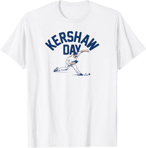 Clayton Kershaw - Kershaw Day - Los Angeles Baseball T-Shirt - T-Shirt | White