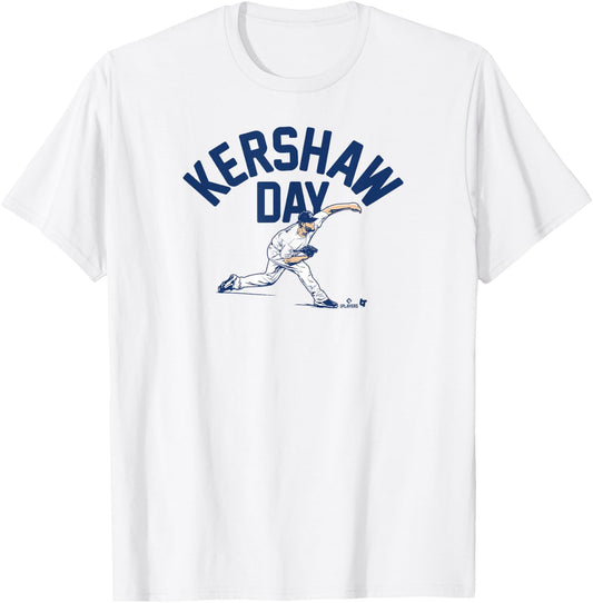 Clayton Kershaw - Kershaw Day - Los Angeles Baseball T-Shirt - T-Shirt | White