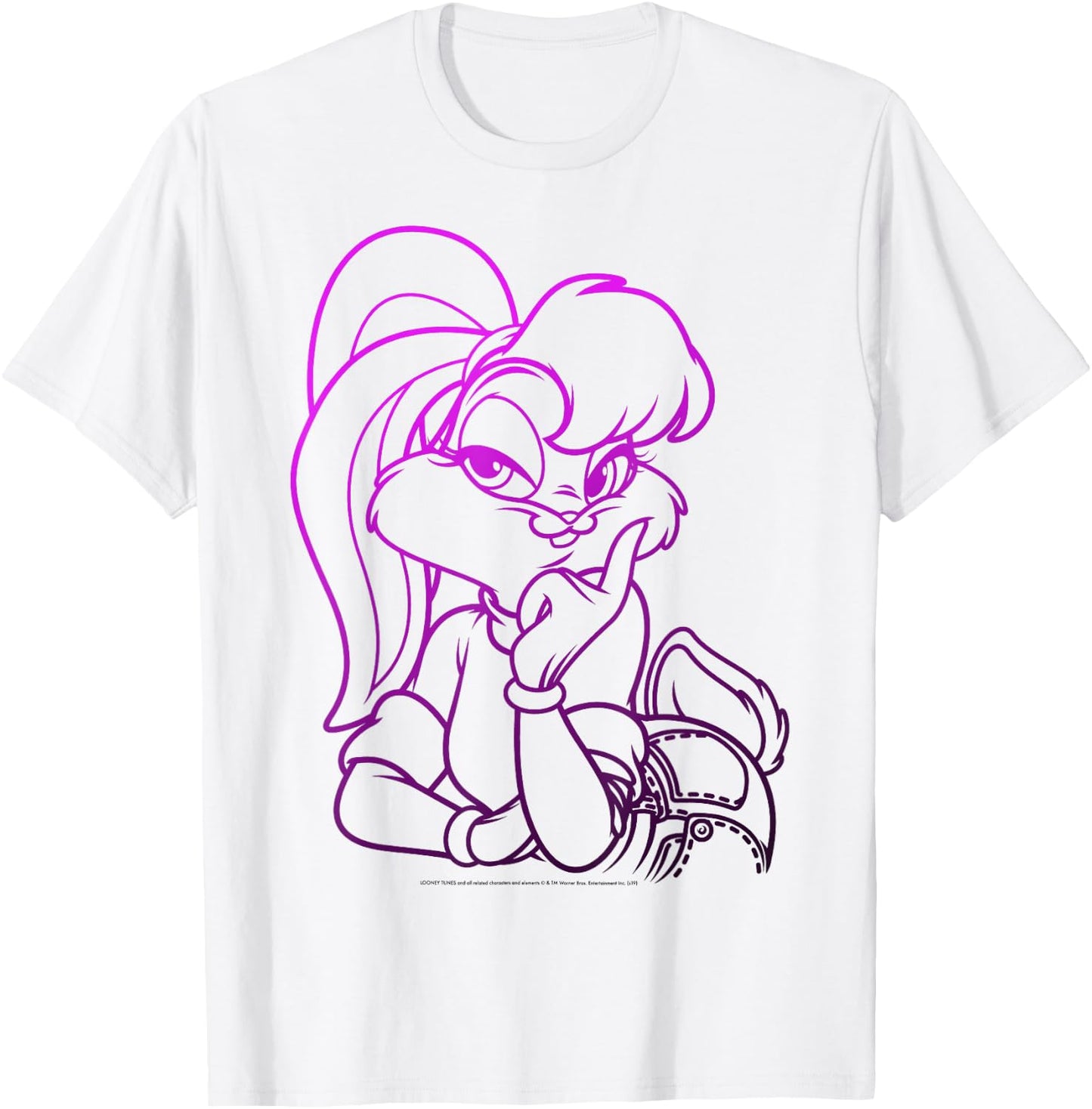 Looney Tunes Lola Bunny Gradient Outline T-Shirt - T-Shirt | White