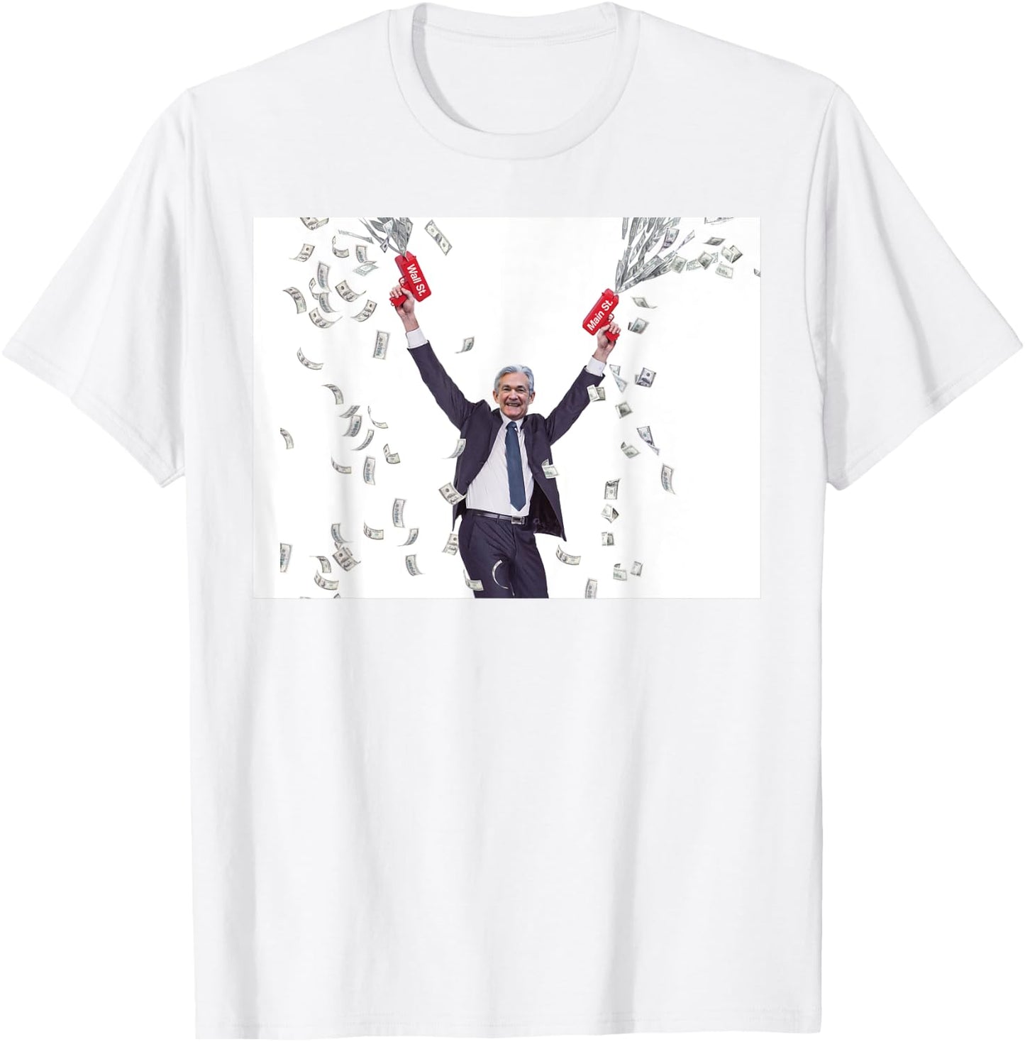 Money Printer Go BRRR by JPow T-Shirt - T-Shirt | White