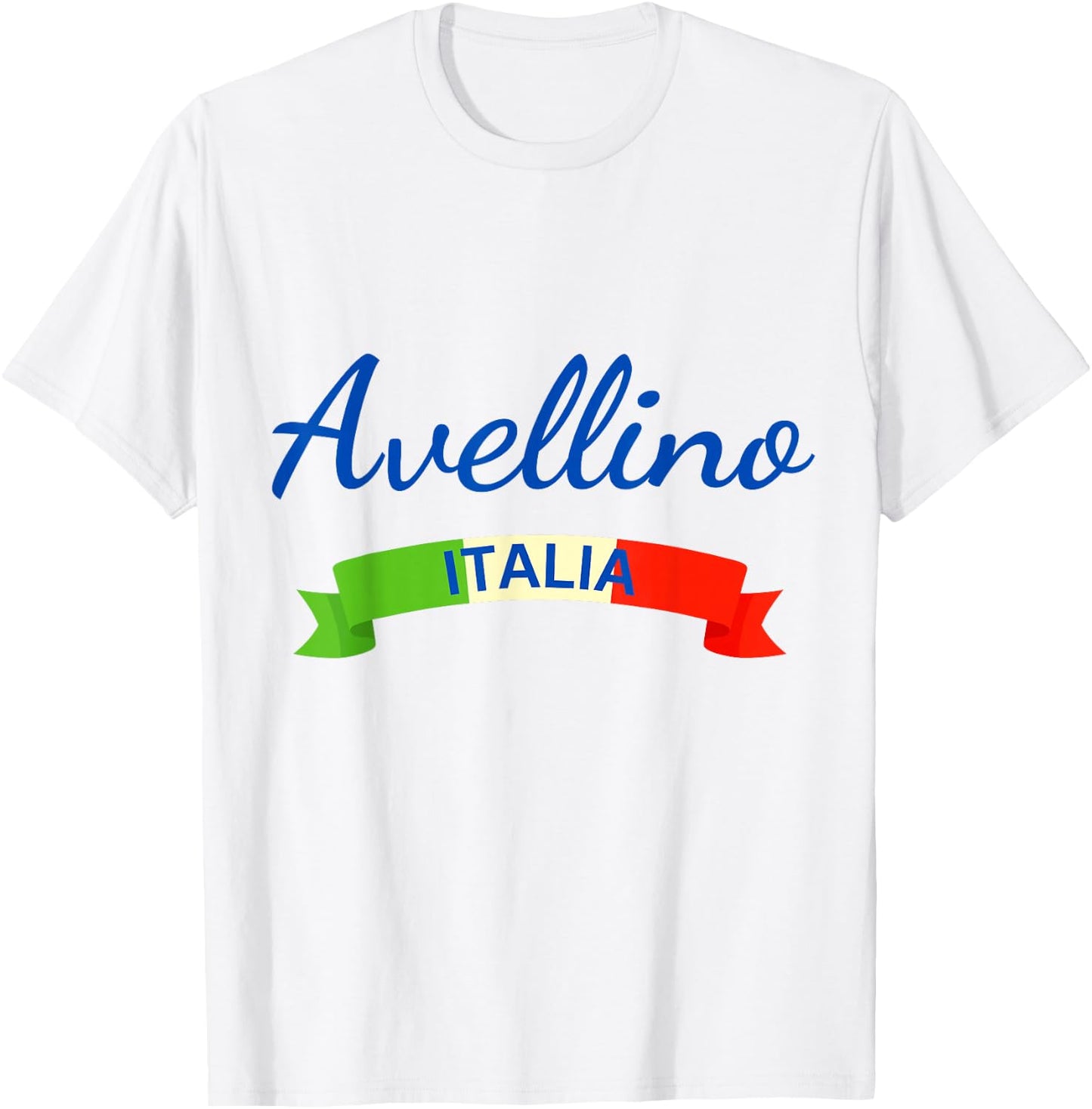 Avellino Italy Flag Roma Italia Souvenir Matching Italian T-Shirt - T-Shirt | White