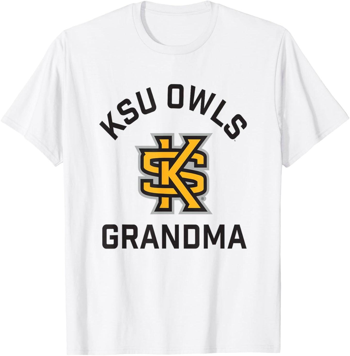 Kennesaw State University Owls Arched Grandma T-Shirt - T-Shirt | White