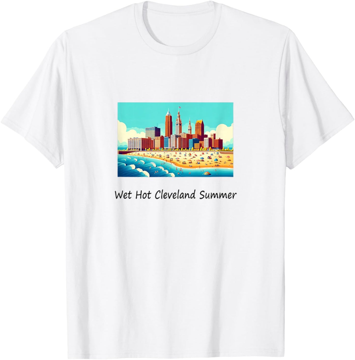 Wet Hot Cleveland Summer Women Kids T-Shirt - T-Shirt | White