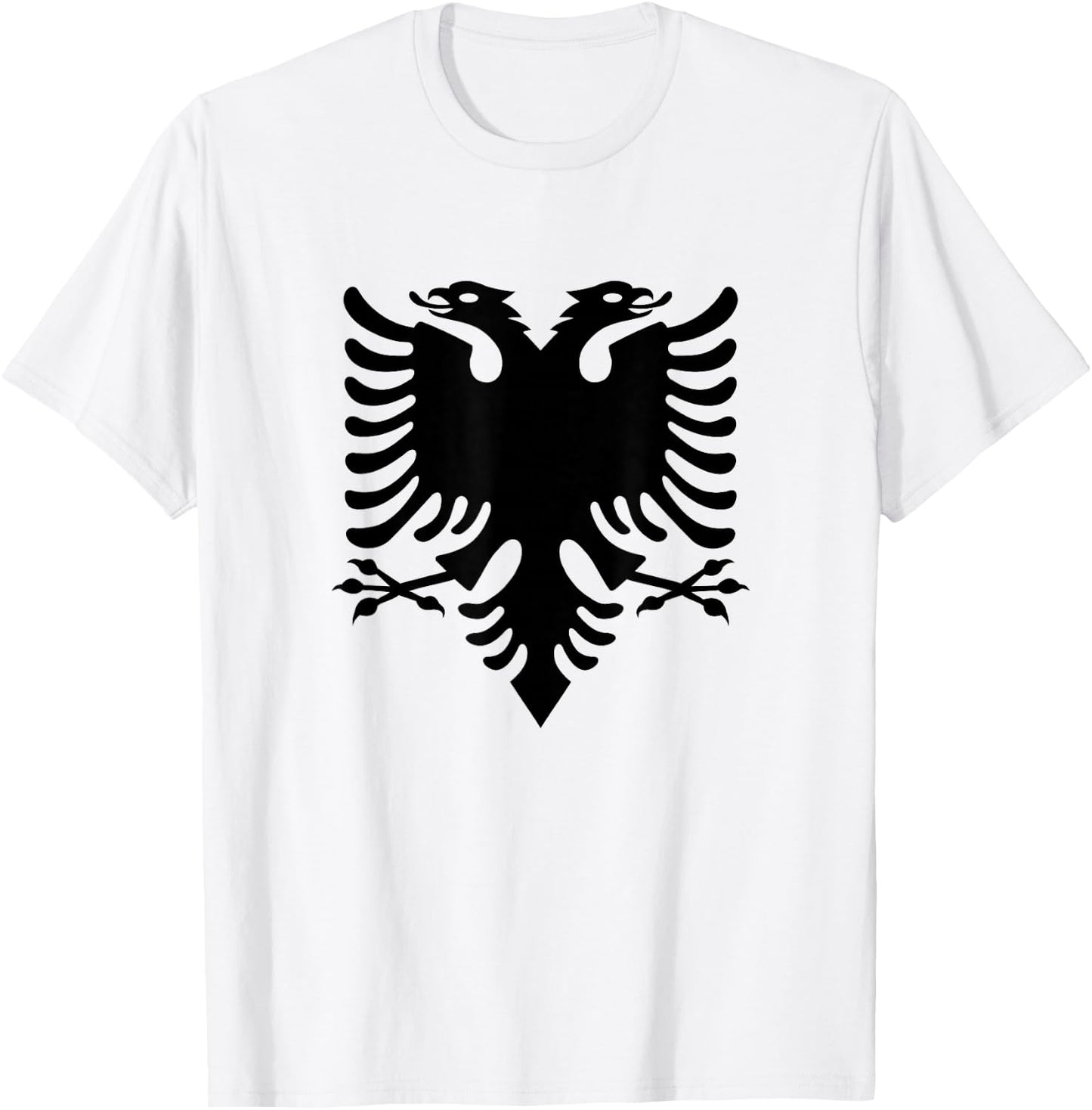 Albania Albanian Eagle Flag T-Shirt - T-Shirt | White
