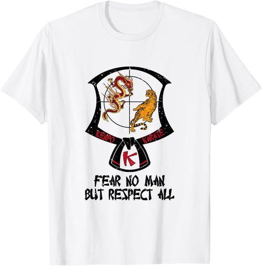 Kenpo Karate Patch Black Belt Saying Belt Ranking T-Shirt - T-Shirt | White