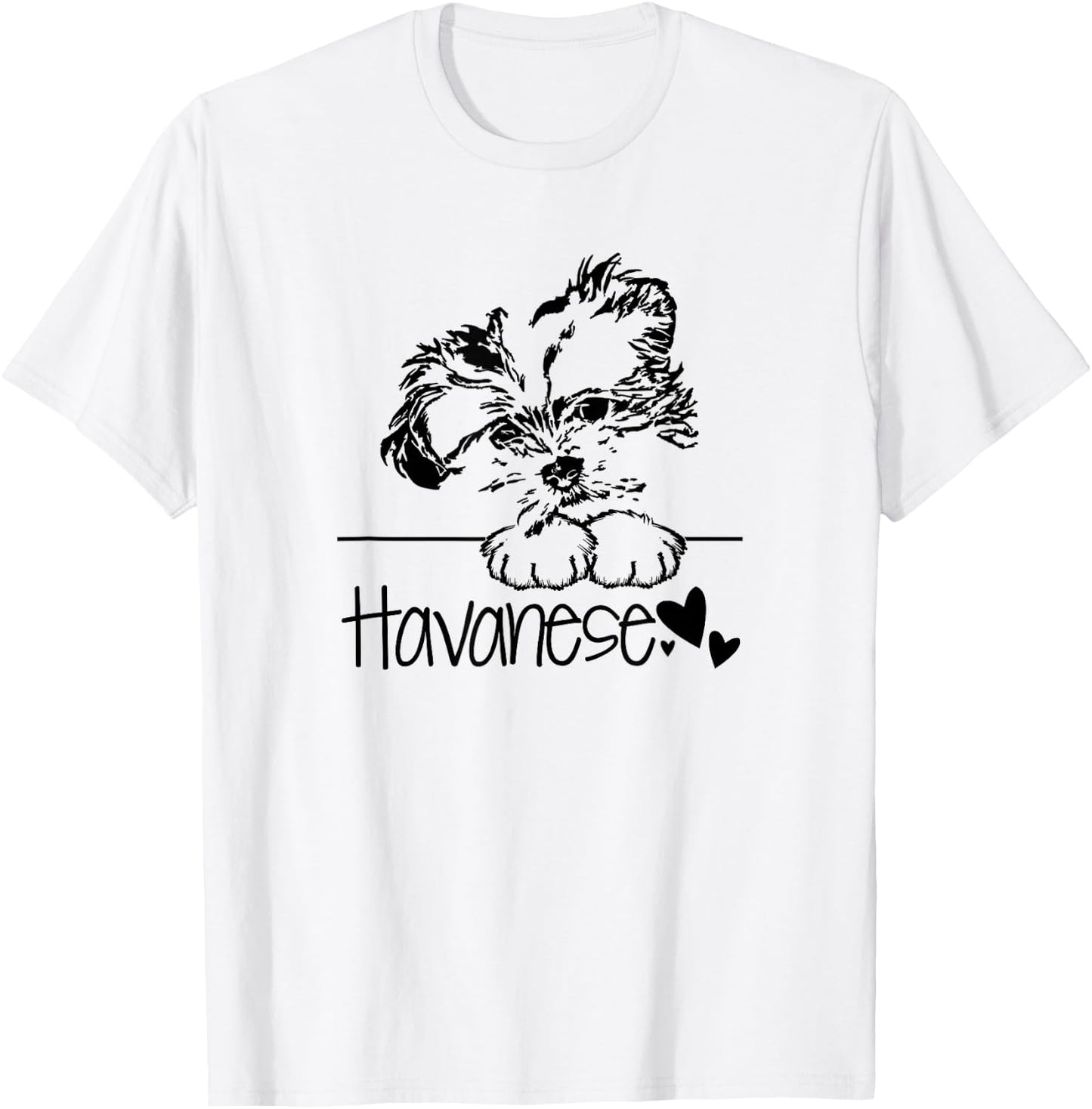 Havanese Dog Dad Havanese Art Lover Dog Mama Havanese Life T-Shirt - T-Shirt | White