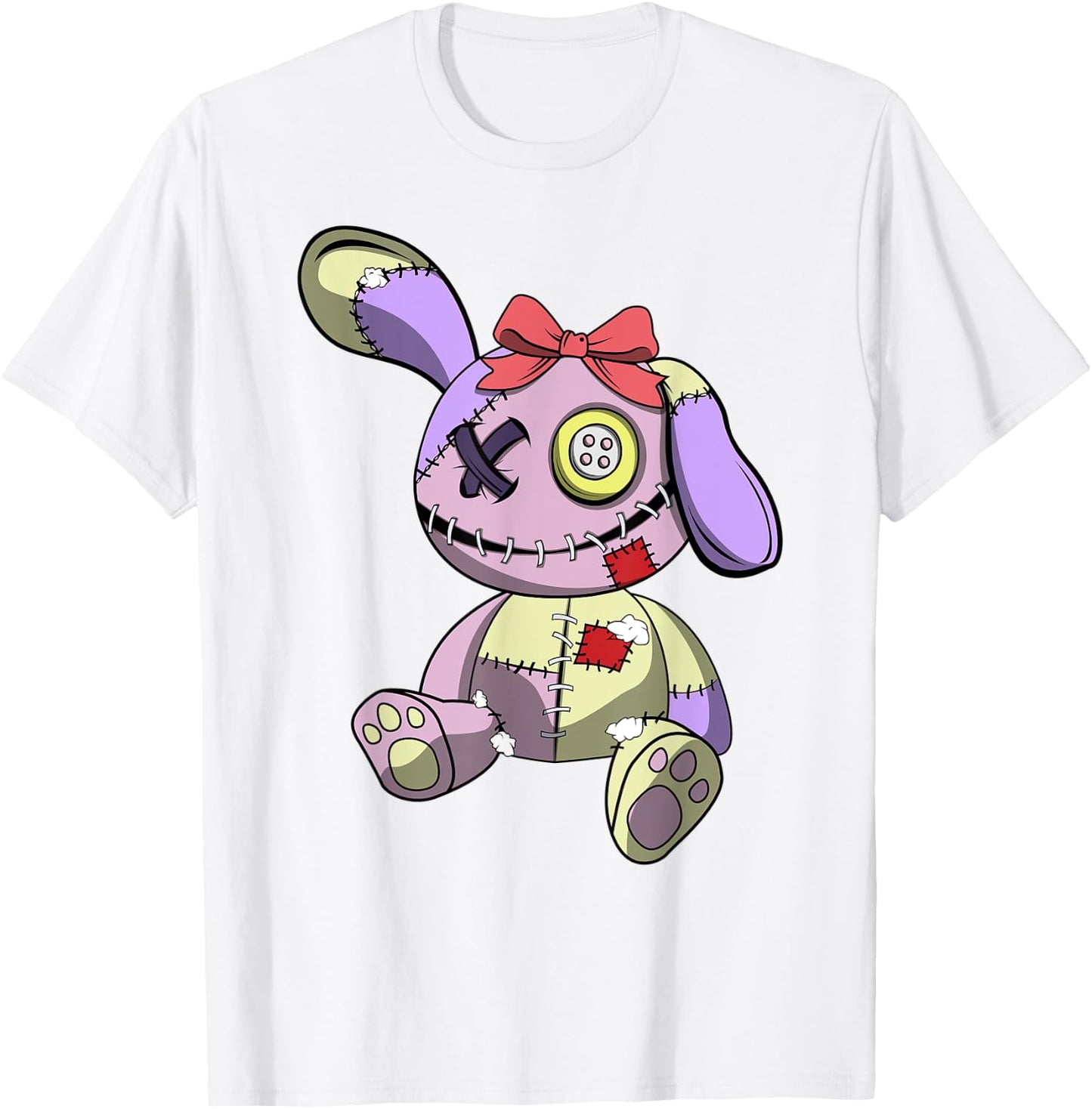 Japanese Kawaii Pastel Goth Cute Creepy Teddy Bear - Creepy T-Shirt - T-Shirt | White