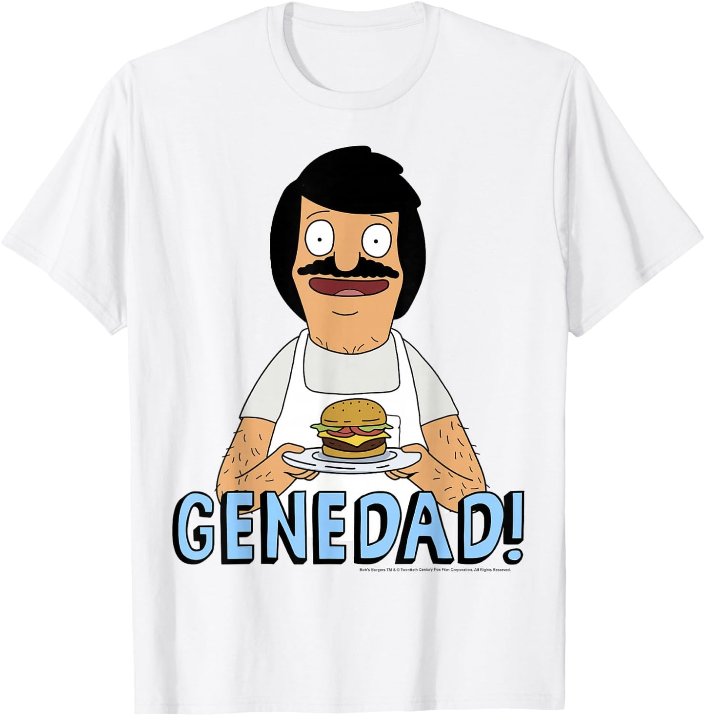 Bob's Burgers Gene Dad Portrait T-Shirt - T-Shirt | White