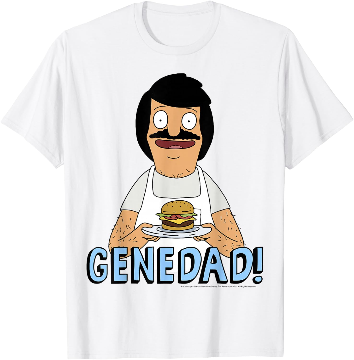 Bob's Burgers Gene Dad Portrait T-Shirt - T-Shirt | White