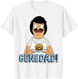 Bob's Burgers Gene Dad Portrait T-Shirt - T-Shirt | White